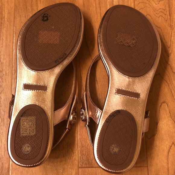 Minnie Travel Sandal Metallic Leather Rose Gold - Picture 4 of 6